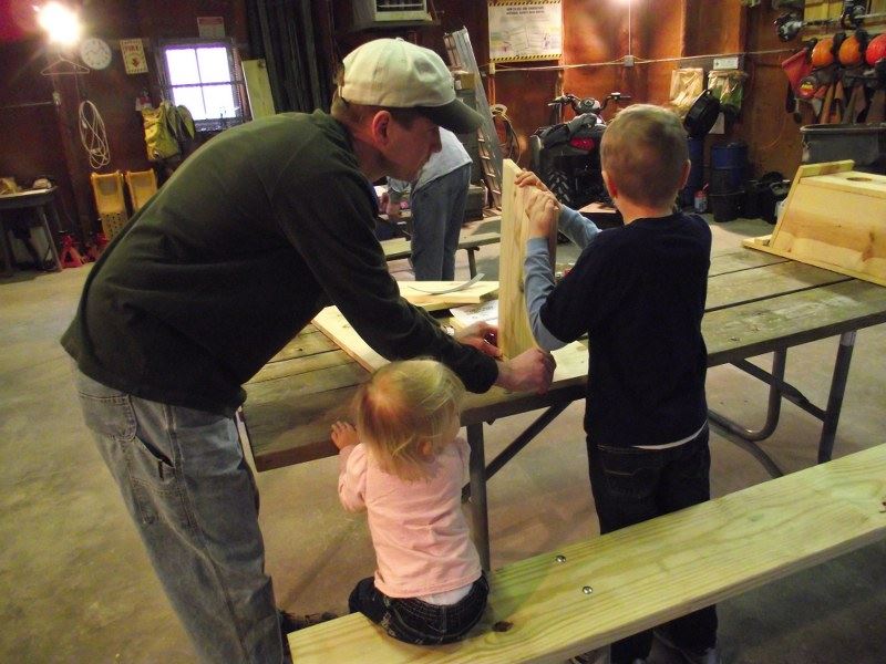 Kids Working on Carpentry